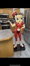 Life Size Iconic Betty Boop 5.5 Feet Rare Waitress Skating Pub, Bar, Man Cave picture