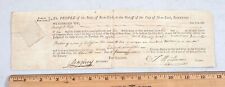 Antique 1803 Summons To Mayor's Court of the City of New York For $100 Claim picture