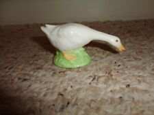 Vintage Miniature Goose Small Figurine Porcelain Bone China picture