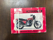 1979 KAWASAKI KZ1000MK2  Original Owner's Manual, Handbook,  KZ1000 A3A MK2 picture