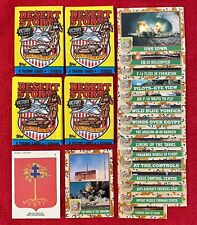 HUGE 1991 Topps Desert Storm Cards: 4 Unopened Packs & Card / Sticker LOT picture