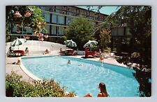 Carmel CA-California, Holiday Inn Pool, Advertising, Vintage Souvenir Postcard picture