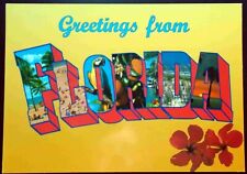 1980s “Greetings from Florida” Views of Florida inside the Big Letters  picture
