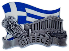 New I Love Athen Fridge metal Magnet Greece flag Athens Parthenon Acropolis gray picture