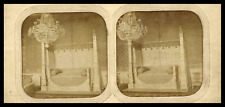 France, Château de Compiègne, Emperor's Bed, ca.1865, day/night stereo  picture