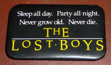 Vintage Advance Movie BUTTON Pinback THE LOST BOYS Sleep All Day Party All Night picture