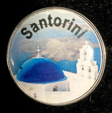 Santorini Greece Aegean Sea Souvenir Lapel Pin picture