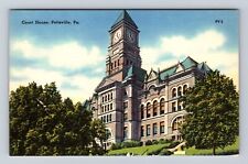 Pottsville PA-Pennsylvania, Courthouse, Antique, Vintage Souvenir Postcard picture