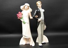 VTG Goebel Her Treasured Day Waiting For His Love 1925 Wedding Figurine Cake Top picture