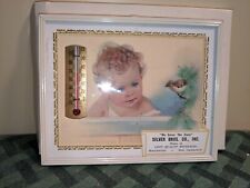 Vintage Advertising Thermometer Baby Picture Calendar 1964 NIB Cott Beverage NH picture