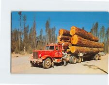 Postcard Logging Truck Full of Logs picture