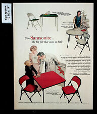 1956 Samsonite Thrift-Gift Table Home Card Steel Big Gift Vintage Print Ad 37359 picture
