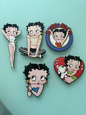 Lot of 5 Large Vintage 90s Betty Boop Refrigerator Collectible Magnets picture