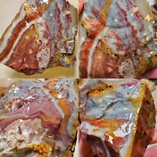 Banded Opalized Jasper Agate Wonderstone Rough Mexico 644g Lapidary Cabbing  picture