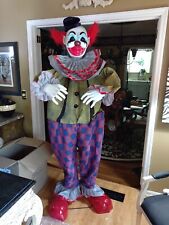 Halloween Animatronic Tekky 6.5ft. Animated Startling Arms Clown Parts or Repair picture