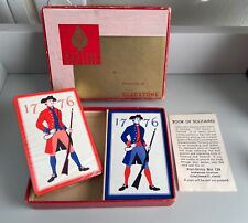 Vintage Russell NY Gladstone Pinocle 1776 Minuteman Cards Tax Stamp picture