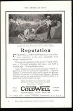 1926 Coldwell Lawn Mowers ad  Model L Newburgh New York  Vintage photo print ad picture