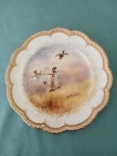 victorian hand painted cabinet plate antique picture