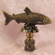 SALMON FISH / FISHING LAMP FINIAL for old antique shade lampshade, rustic cabin picture