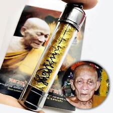 Takrut PhaLuck Gold Face Magic Mercy Lust Love Kalong Be2550 Thai Amulet 17154 picture