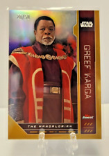 2023 Topps Finest Star Wars Greef Karga Apollo Creed Gold Refractor SSP /50 picture