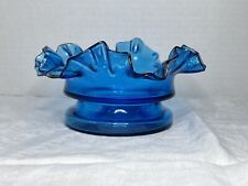 RARE Unique Antique Hand Blown Pontiled Base For Chimney-styled Fairy Lamp Light picture
