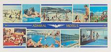 Vintage Admiral Motels Wildwood Crest NJ Multiview Oversized Postcard Rare picture