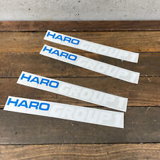 Old School BMX Haro Group 1 Decal Set Lot 4 OG 1980s Race Stickers 1987 Blue NOS picture