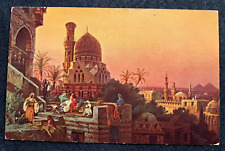 Egypt Vintage postcard, Cairo in the evening- (A1) picture