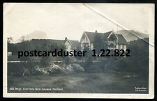 NORWAY Sandnes 1922 Sivertsens Hotel. Real Photo Postcard picture