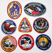 Lot of Eight NASA STS Shuttle Mission Space Patches - (Lot# 8-2) picture