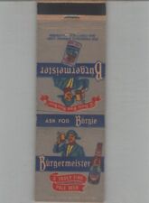 Matchbook Cover - Beer Burgermeister A Truly Fine Beer picture