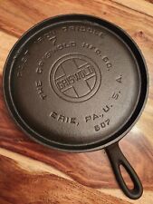 GRISWOLD CAST IRON ROUND GRIDDLE #7, LBL, #607, RESTORED, Circa 1925-1940. picture