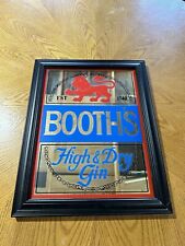 Vintage Booth’s High & Dry Gin Bar Mirror picture