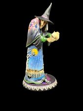 Enesco Jim Shore 4014028 Full Moon Fright Witch Holding Skull Figurine 2009 picture