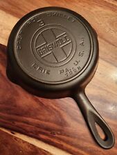 Griswold Cast Iron Skillet #3, Large Block Logo, Heat Ring, EPU, 709B picture