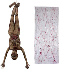 Halloween Bloody Dead Body, 5.4 Ft Latex Skinned Full Body Hanging Corpse Décor picture