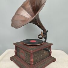 Antique Gramophone HMV Fully Functional Working Gramophone Win-Up Record Player picture