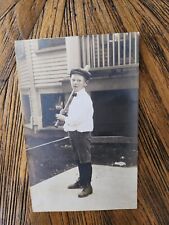 Baseball player Bat Knickers Bowtie Child Early 1900s UNUSED Unposted card picture