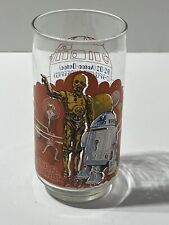VINTAGE 1977 R2-D2 C-3PO STAR WARS BURGER KING DRINKING GLASS COCA-COLA TUMBLER picture