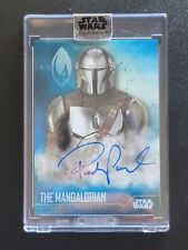 PEDRO PASCAL 2020 TOPPS STAR WARS THE MANDALORIAN #A-PP STELLAR AUTO BLUE 13/25 picture