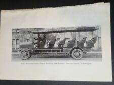 1915 photographic photo plate 35 passenger Auto Bus Line antique car New York picture