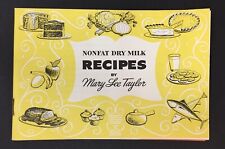 Nonfat Dry Milk RECIPES By Mary Lee Taylor 1953 Booklet PET Milk Company MCM picture