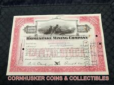 1931 (15 AT $100 EACH) HOMESTAKE GOLD MINING COMPANY CAPITAL STOCK CERTIFICATE  picture