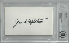 Jean Stapleton signed 3x5 Index Card- Beckett/BAS Encapsulated (Edith Bunker) picture