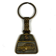 1942 Chrysler Town & Country 9 Passenger Wagon Woody Metal Keychain Fob Vintage picture