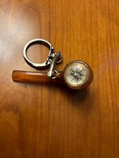 vintage compass pipe format very rare keyring keychain picture