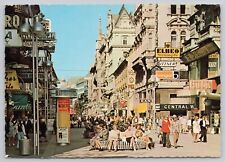 Vienna Austria, Karntner Street Scene, Signs, Vintage Postcard picture