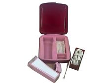 Vintage 80's  Pink Lady Remington Electric Shaver Razor in Tavel Case picture