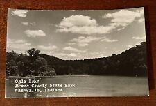 VTG c1950s RPPC Postcard Ogle Lake Brown County State Park Nashville Indiana IN picture